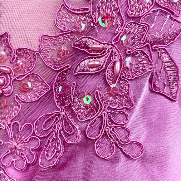 Vintage open back slip dress M - Picture 6 of 7